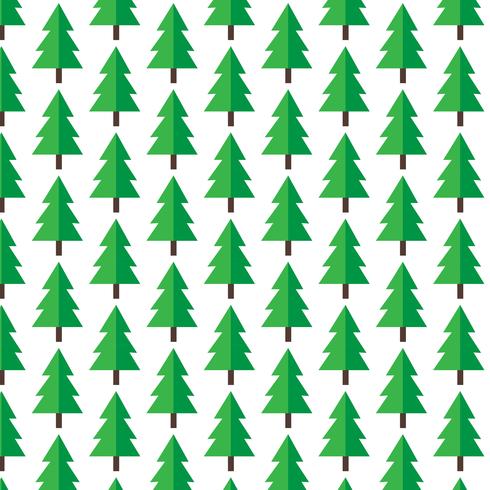 Patroon achtergrond Kerstboompictogram vector
