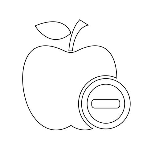 Apple pictogram symbool teken vector