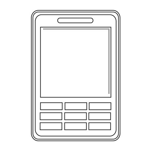 Mobiele telefoon pictogram vector