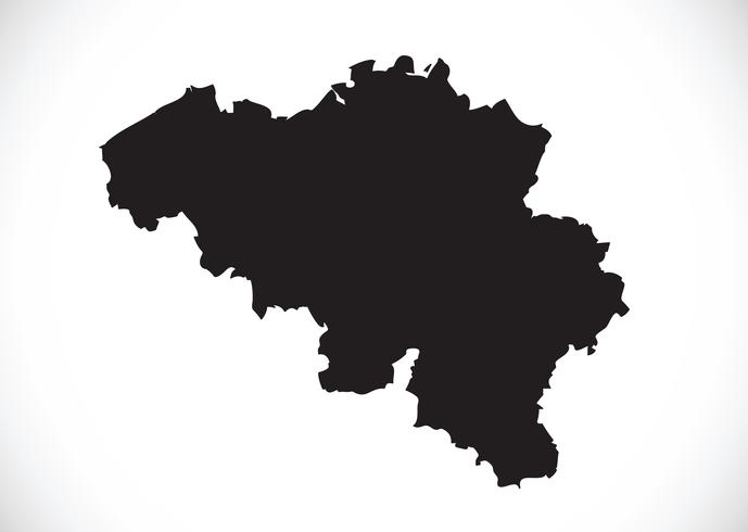 België kaart symbool teken vector