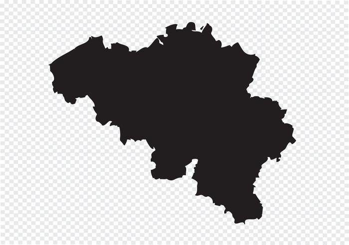 België kaart symbool teken vector