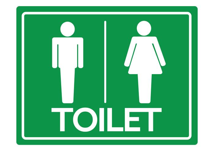 WC symbool mannelijk en vrouwelijk pictogram vector