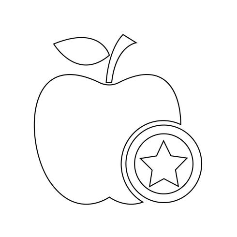 Apple pictogram symbool teken vector