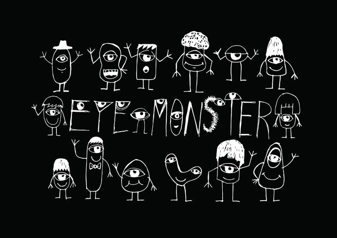 Eye Monster symbool teken vector