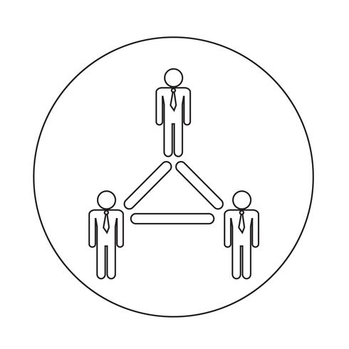 mensen netwerkpictogram vector