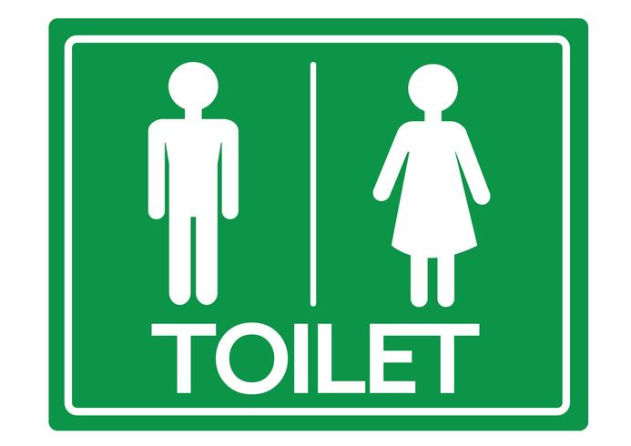 WC symbool mannelijk en vrouwelijk pictogram vector