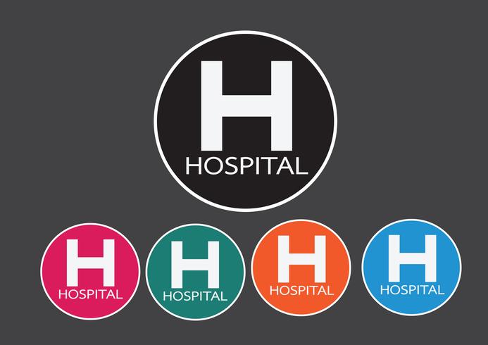 Ziekenhuis pictogram illustratie vector