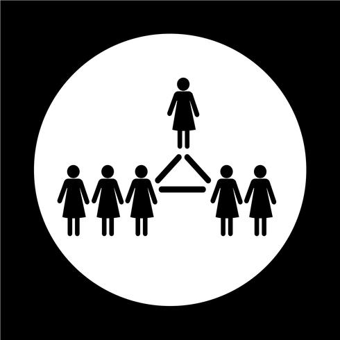 mensen netwerkpictogram vector