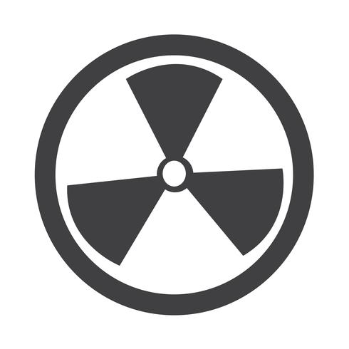 Radioactiviteit teken pictogram vector