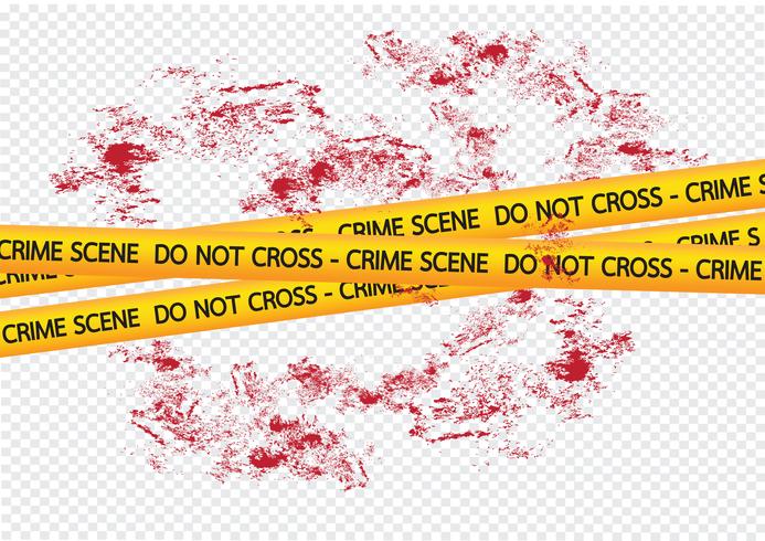 Crime scene gevaar tapes illustratie vector