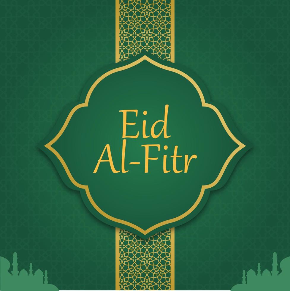 vectorbanner voor de groeten van sociale media voor eid al-fitr, moslimvakanties vector