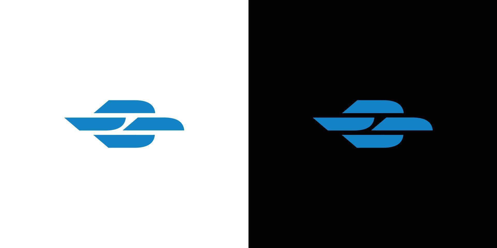 uniek en modern eerste letter ss-logo-ontwerp vector