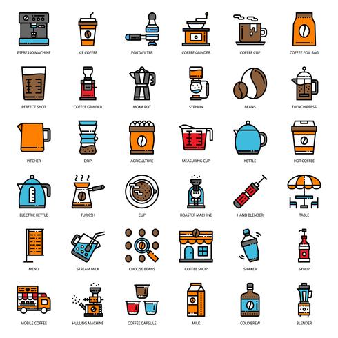 koffie apparatuur pictogram vector