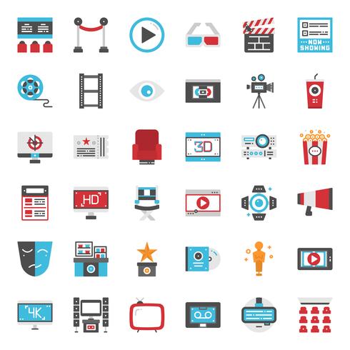 Pictogram voor filmentertainment vector