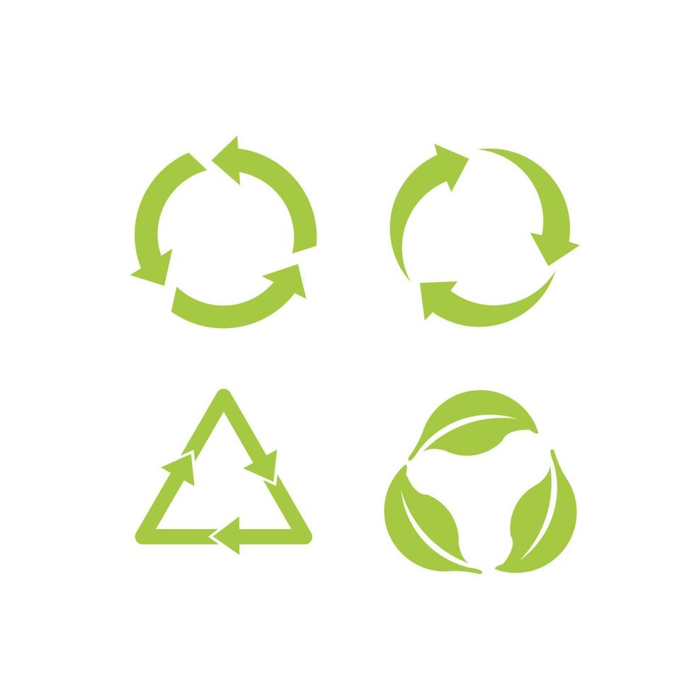 recycle recycling symbool. vectorillustratie. geïsoleerd op een witte achtergrond. vector