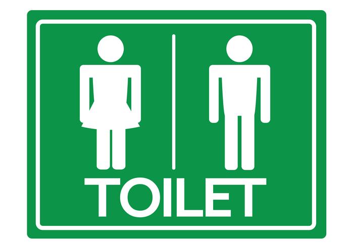 WC symbool mannelijk en vrouwelijk pictogram vector