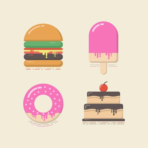 set van snack vector