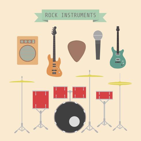 rock muziekinstrument vector