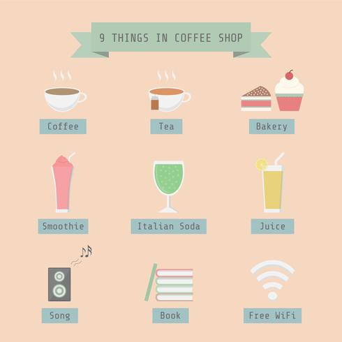 coffeeshop pictogram vector