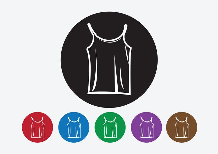 Kleding shirt en T-shirt Pictogram kleding pictogrammen vector