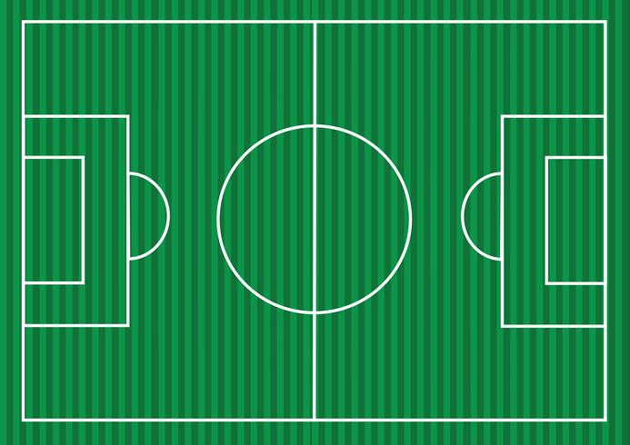 Voetbalveld of voetbal geweven grasveld vector