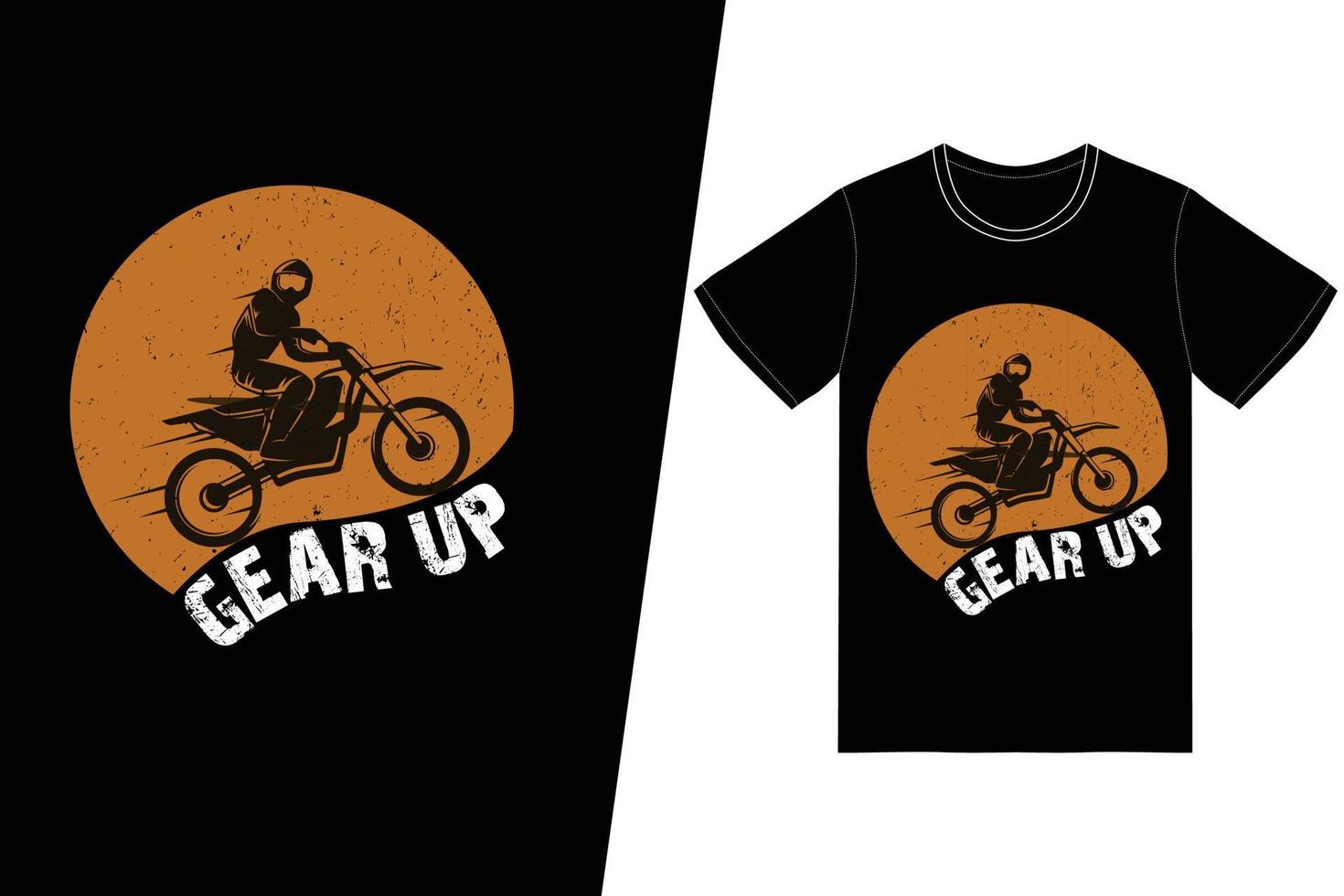maak een t-shirtontwerp op. motorfiets t-shirt ontwerp vector. voor t-shirt print en ander gebruik. vector