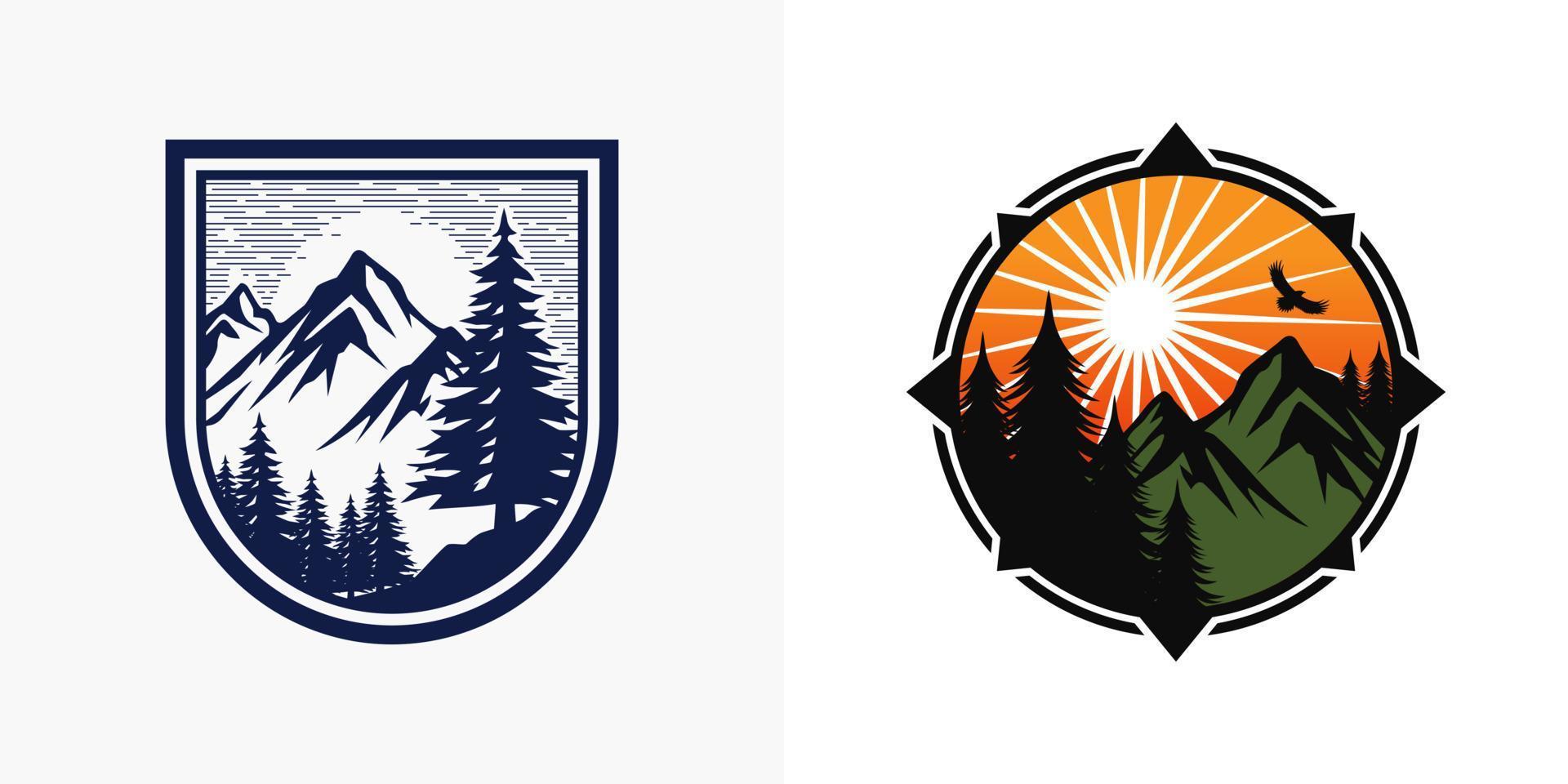 bergen logo ontwerp vector sjabloon