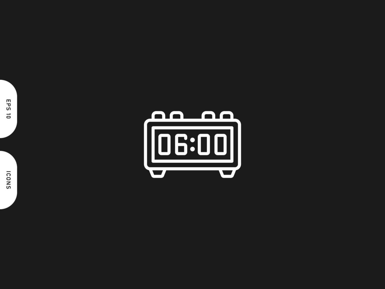 timer klok pictogram lijn gratis vector