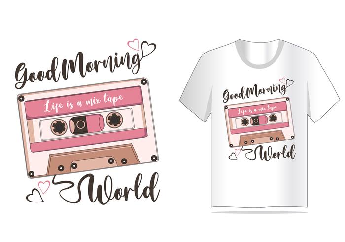 Tape muziek vector ontwerp