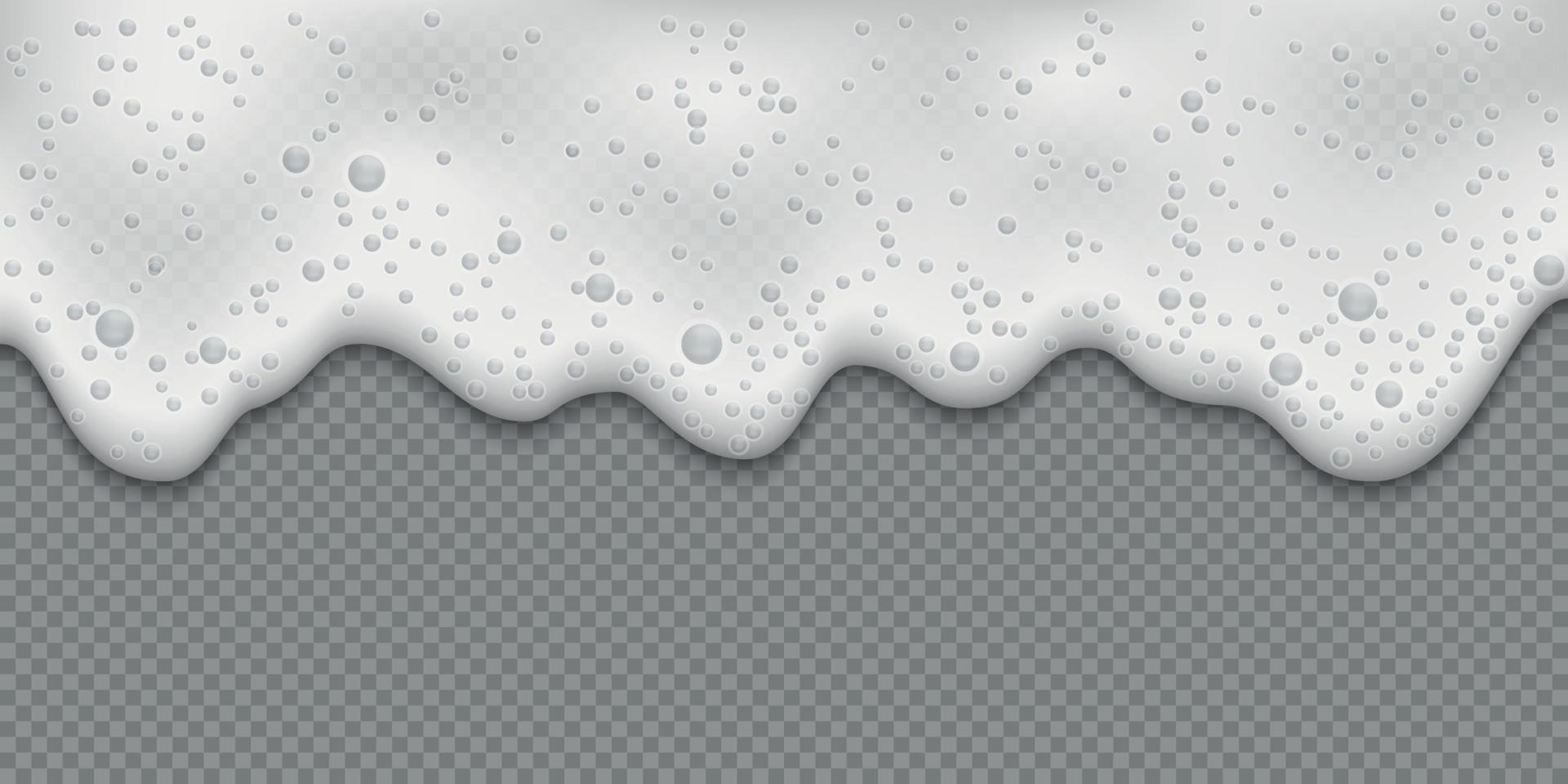 witte zeep weer, schuimtextuur geïsoleerde sjabloon voor uw ontwerp vector