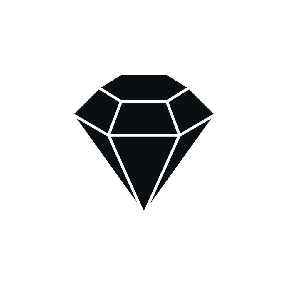 diamant vector pictogram. edelsteen symbool voor uw ontwerp