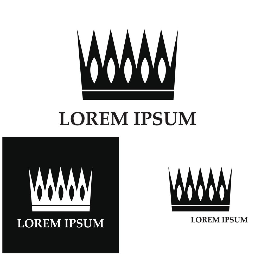 set van kroon iconen. verzameling kroonprijzen voor winnaars kampioenen leiderschap. vector geïsoleerde elementen voor logo label game hotel een app-ontwerp. koninklijke koning koningin prinses kroon.