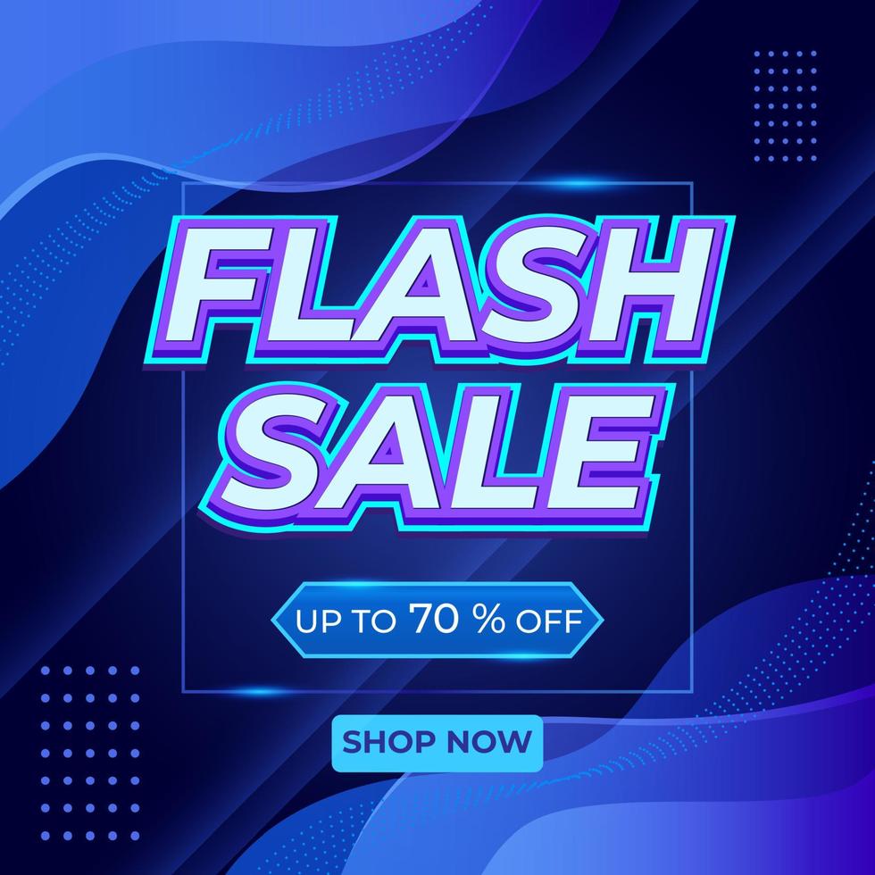 flash verkoop achtergrond sjabloon. speciale aanbieding promo met dynamische vorm achtergrond. vector