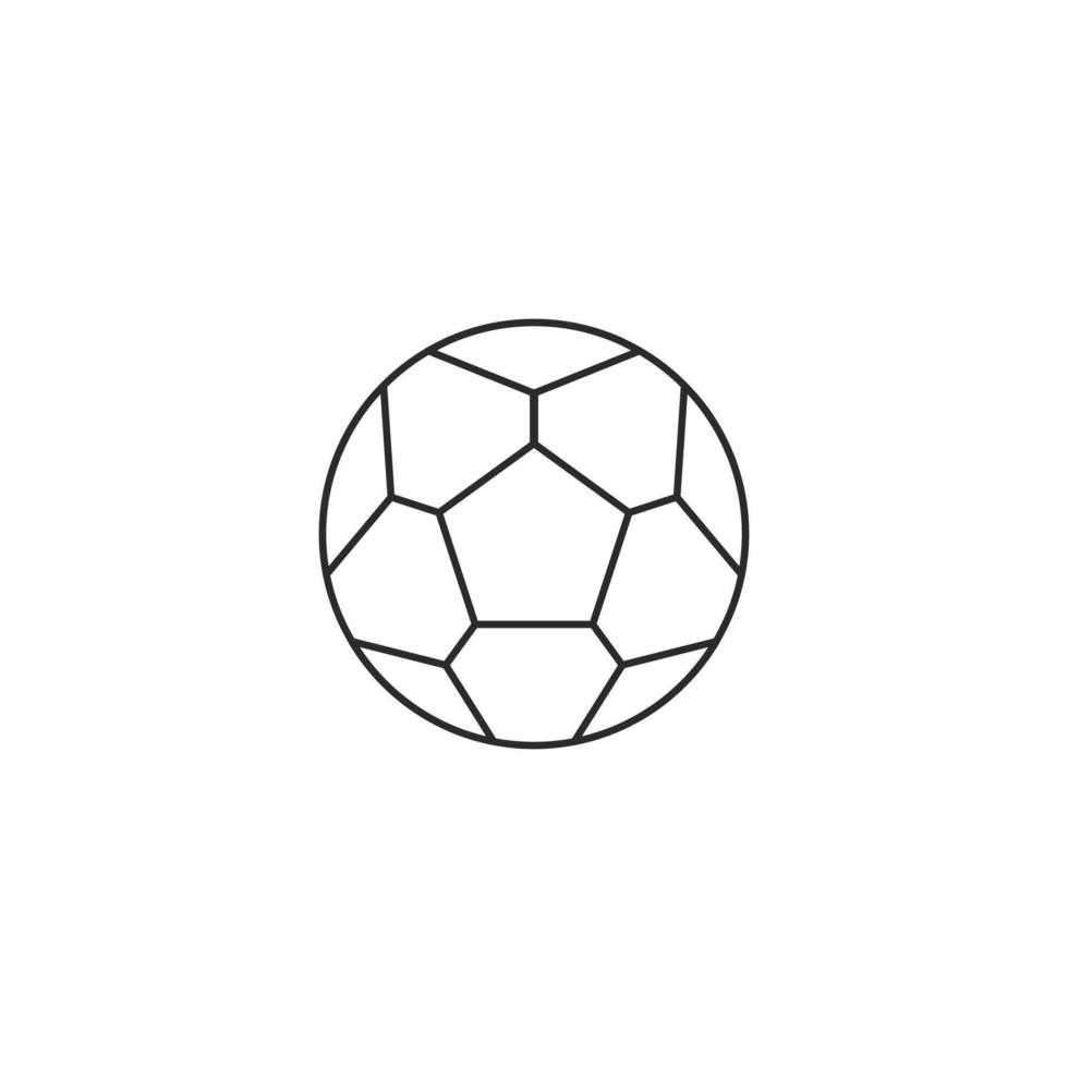 overzicht icoon van voetbal vector