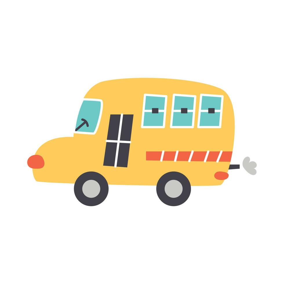 vector cartoon vervoer schoolbus