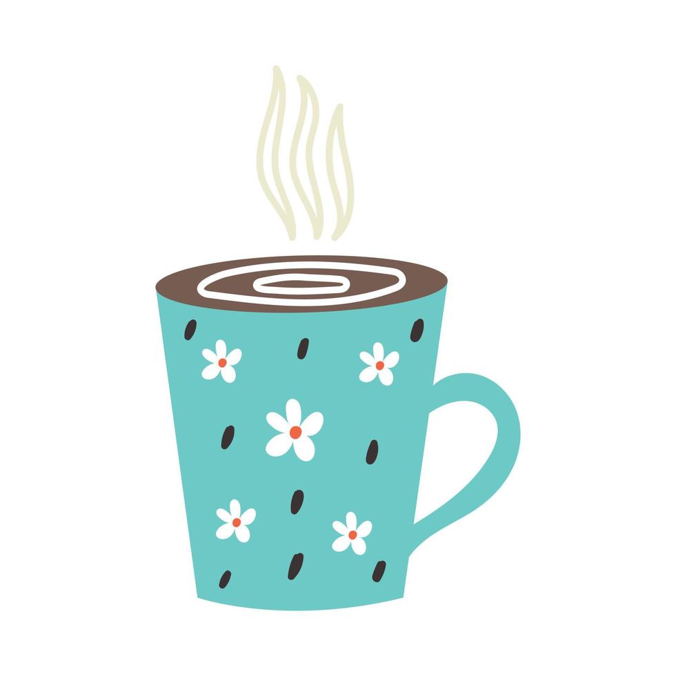 koffiemok doodle vector