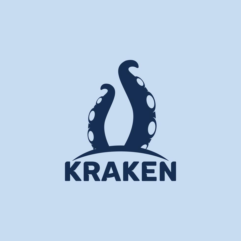 kraken zeemonster logo afbeelding vector