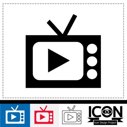 tv pictogram symbool teken vector