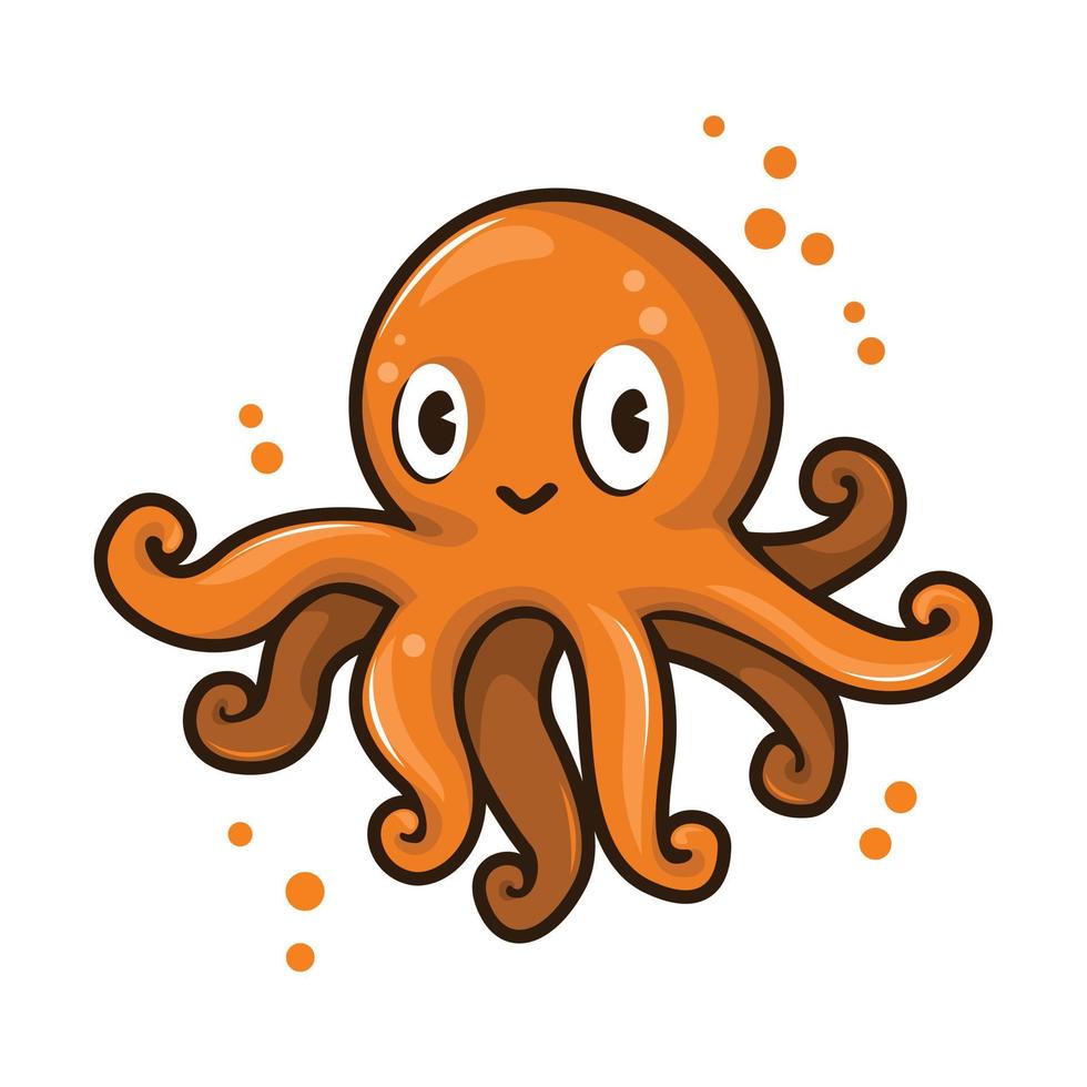 octopus en inktvis vector karakter illustratie