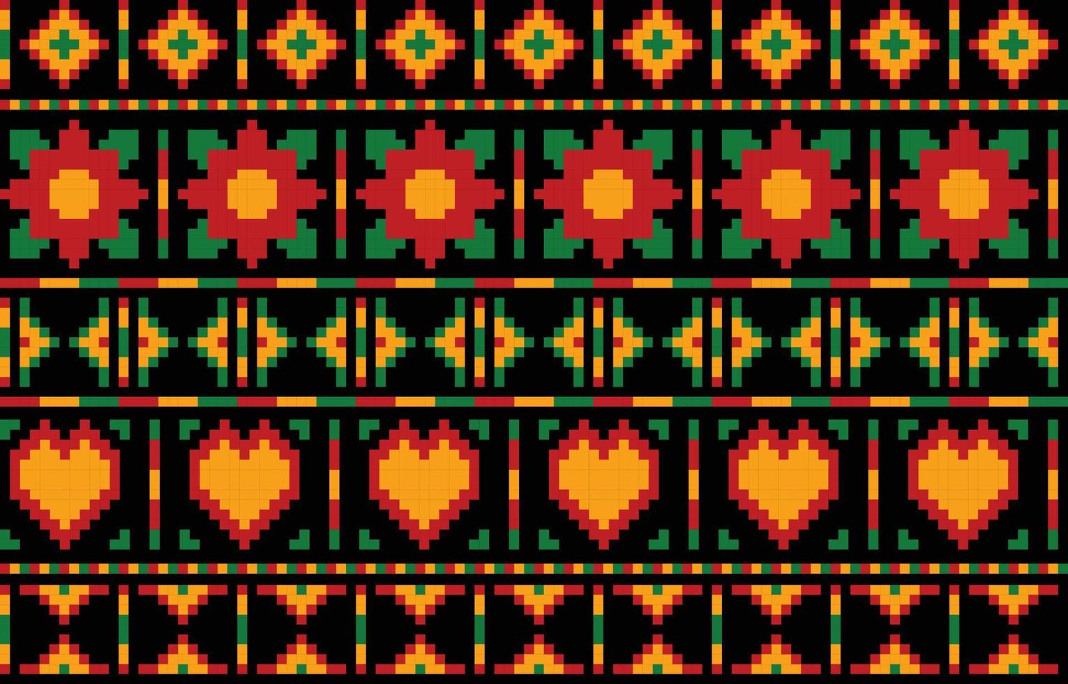 pan-afrikaanse kleur naadloos patroon vector