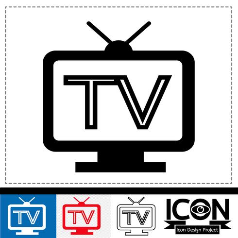 tv pictogram symbool teken vector