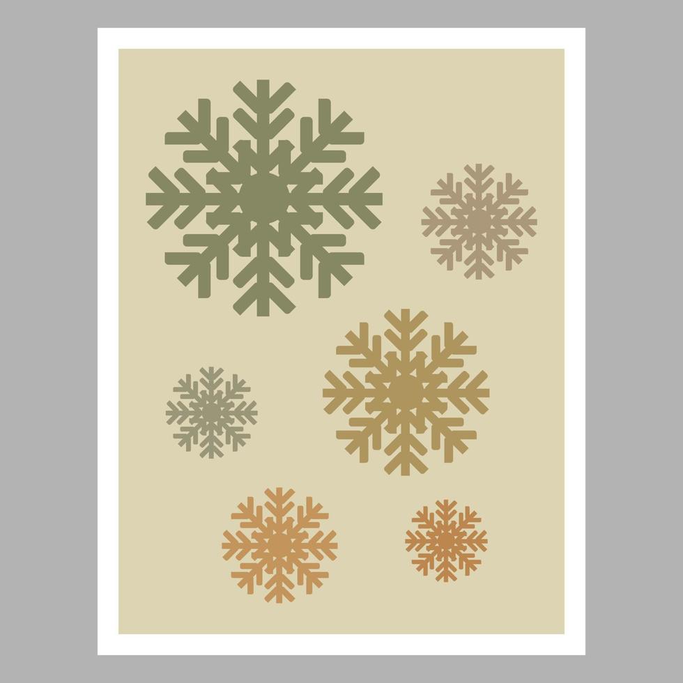 abstracte sneeuwvlokkunst voor wanddecoratie. geschikt voor familiekamer. vector illustratie