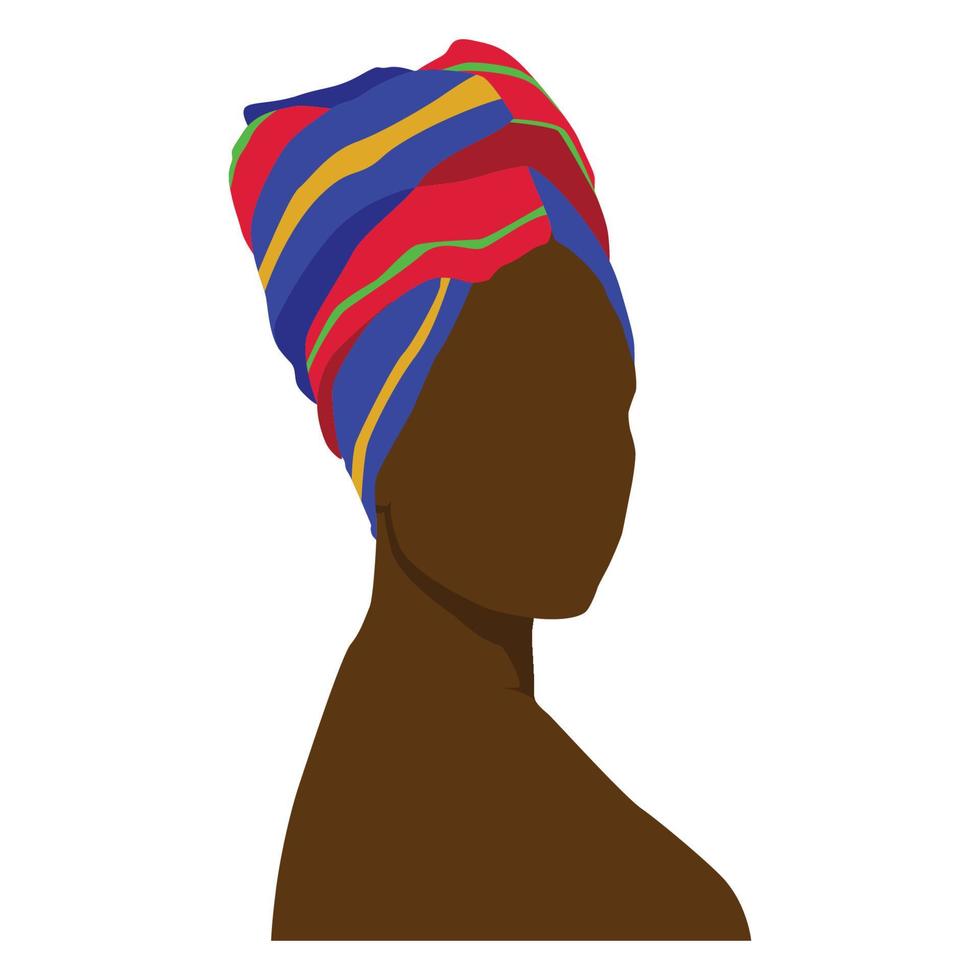 Afrikaanse vrouw hoofdband mode vector