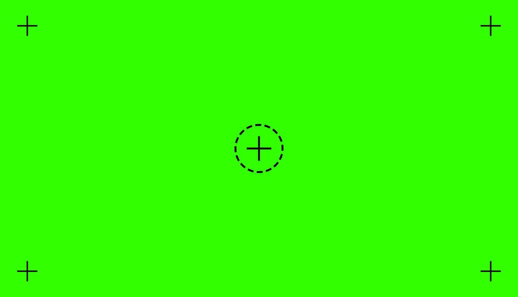 groen gekleurde chroma key achtergrond scherm vlakke stijl ontwerp vectorillustratie. vector