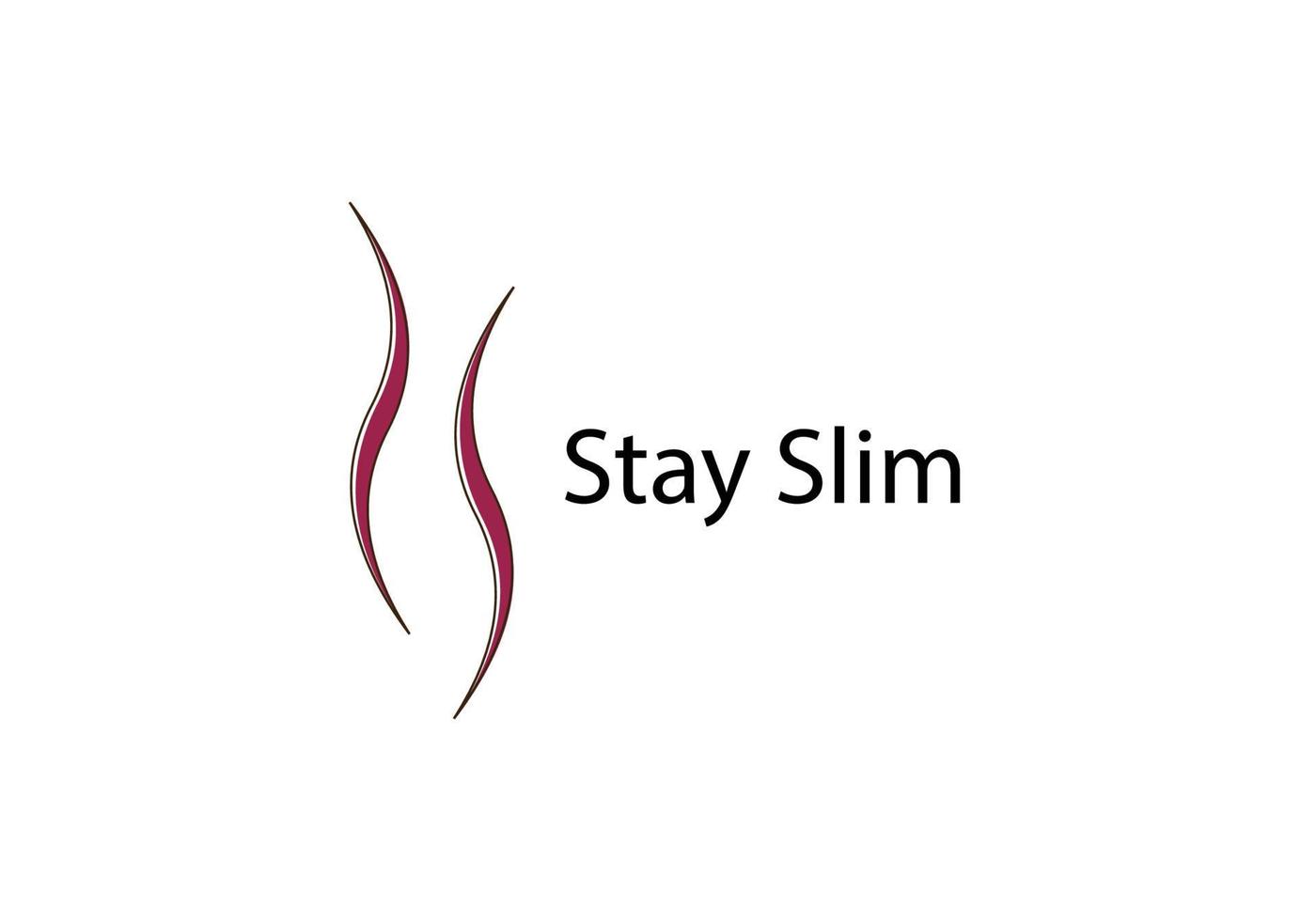 slim dan fit lichaam logo symbool pictogram ontwerp inspiratie vector