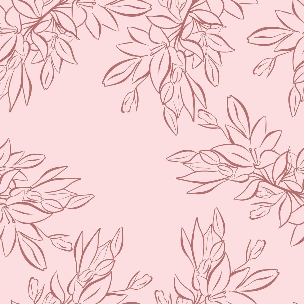 lelie bloeiwijze knoppen en bloemen, zwart-wit afbeeldingen. lijn kunst. vector illustratie