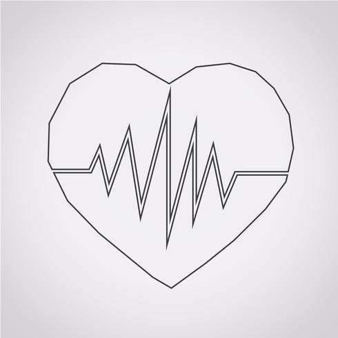 hartslag pictogram symbool teken vector
