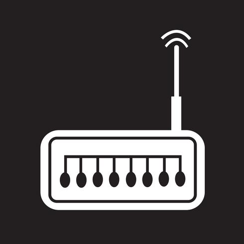 router pictogram symbool teken vector