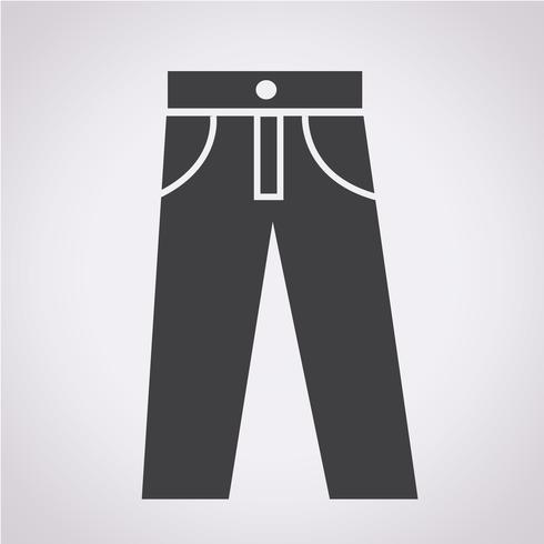 broek pictogram symbool teken vector