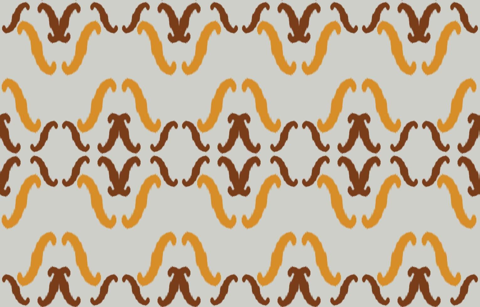 mooie etnische abstracte ikat-kunst. het naadloze ogee-patroon in tribale, folk-borduurwerkdamaststijl. geometrische kunst ornament print. ontwerp voor tapijt, behang, kleding, verpakking, stof, hoes. vector